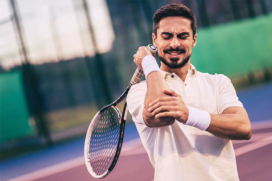 Curare l'epicondilite con l'ozonoterapia a Lugano gomito del tennista